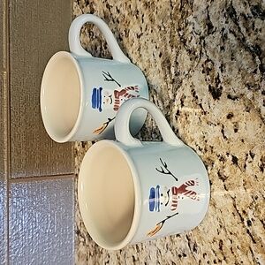 Hartstone Snow People Set of 2 Mugs